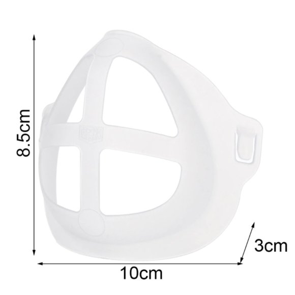 2/pc Breathe Easy 3D Face Mask Support Anti Fog - Picture 2 of 3